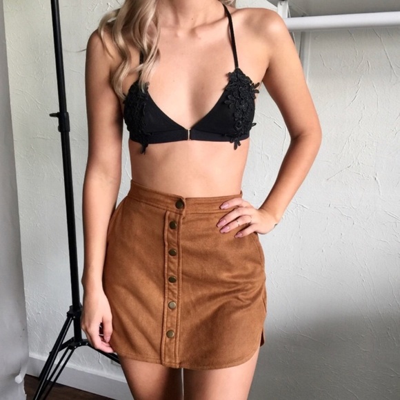 LAST 1 • Black Sheer Floral Bralette - Picture 2 of 5